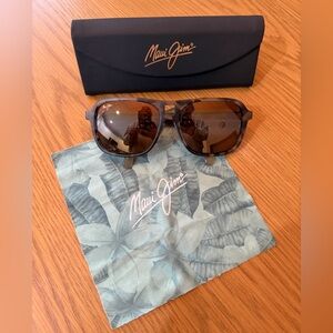 Maui Jim Women’s Light Brown Tortoise Aviator Sunglasses